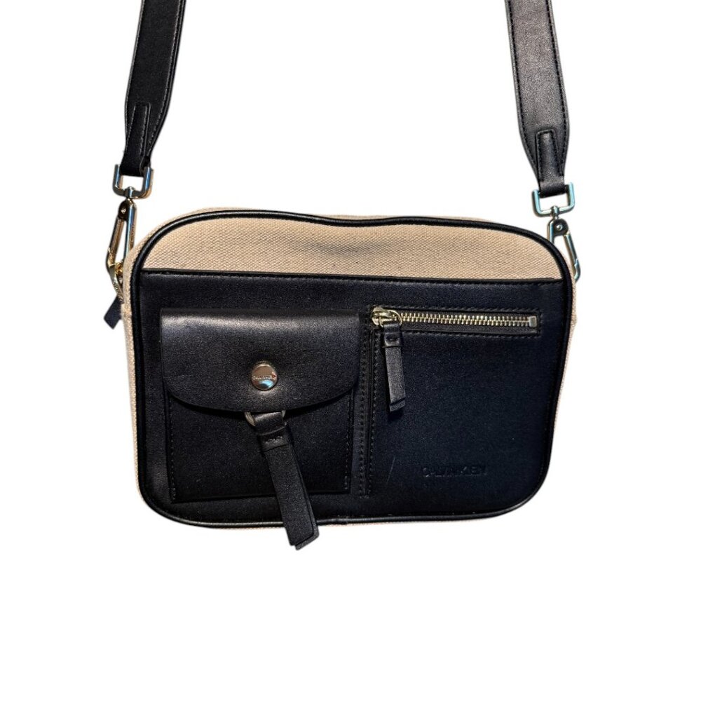Calvin Klein Fabric and Leather Purse
